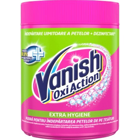 Vanish oxi action Hygiene Pudră pentru îndepărtarea petelor de pe ţesături, 423 g