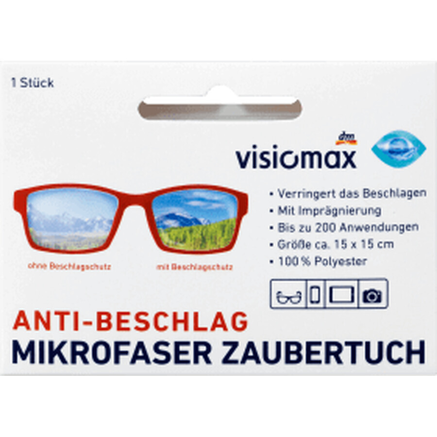 Visiomax Lavetă microfibră anti-aburire, 1 buc