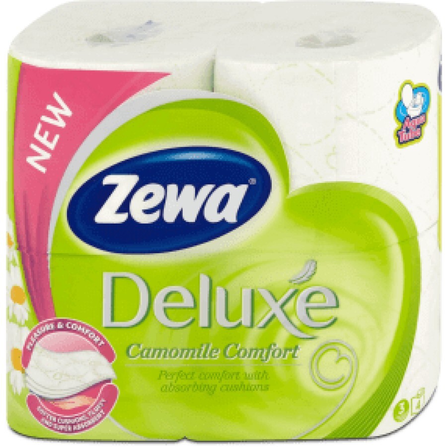Zewa Hârtie igienică deluxe cu parfum de muşeţel, 4 buc