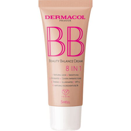 Dermacol BB Cream 8 în 1 Shell 2, 30 ml