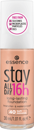 Essence cosmetics Stay All Day 16h Long-Lasting fond de ten 40 Soft Almond, 30 ml