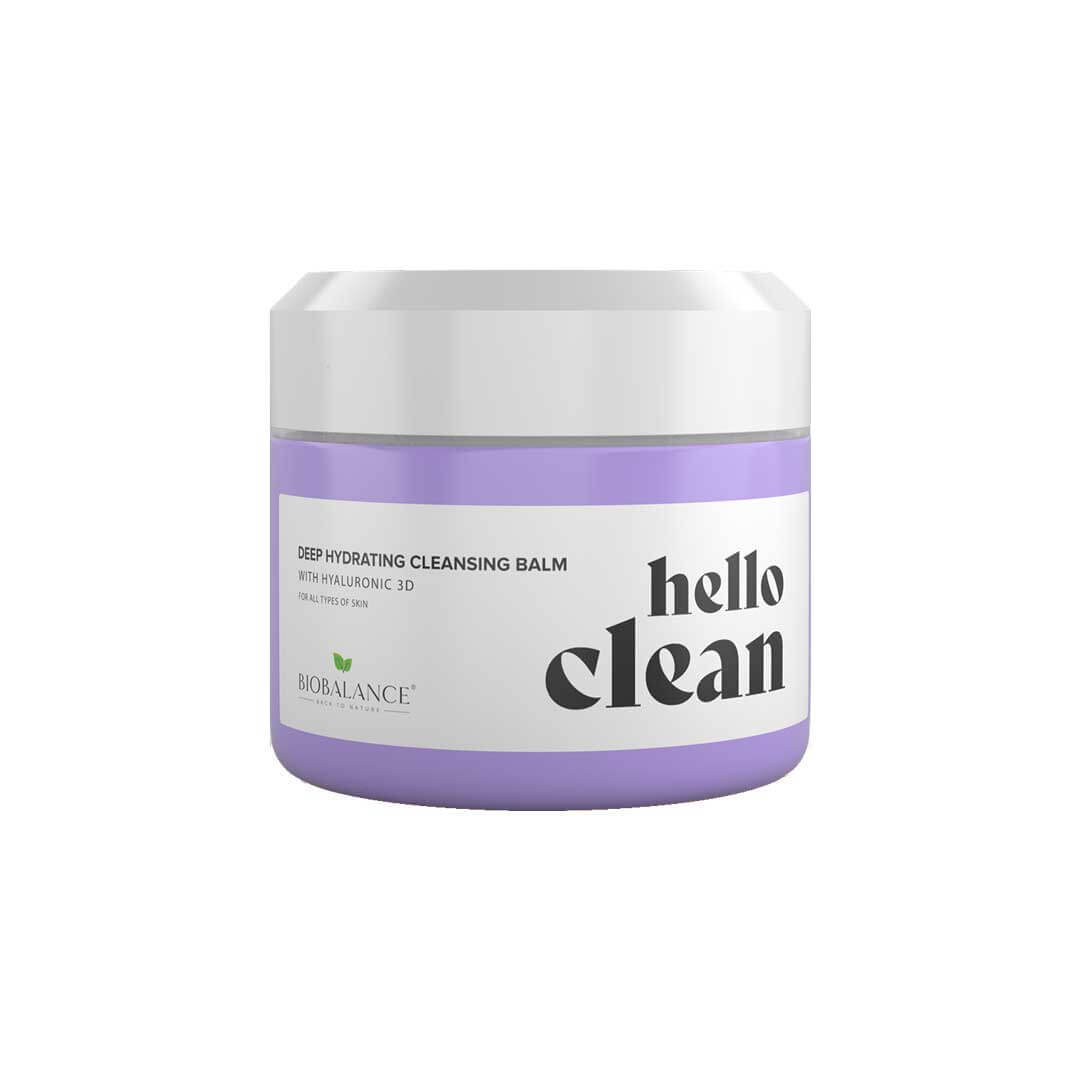 cand se aplica acidul hialuronic dimineata sau seara Balsam de curatare faciala 3 in 1 cu acid hialuronic, pentru ten normal sau uscat, Hello Clean, Bio Balance, 100 ml